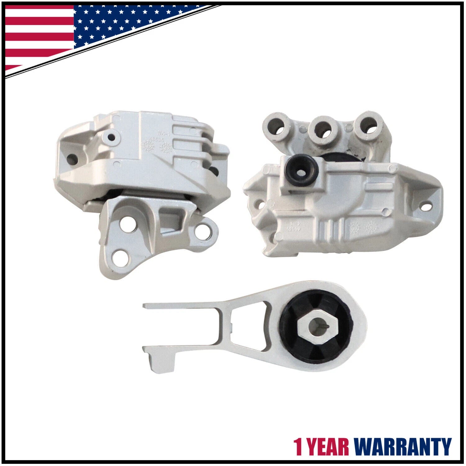 3 Motor Mounts for Ram Promaster City 2.4L A/T (2016–2022)