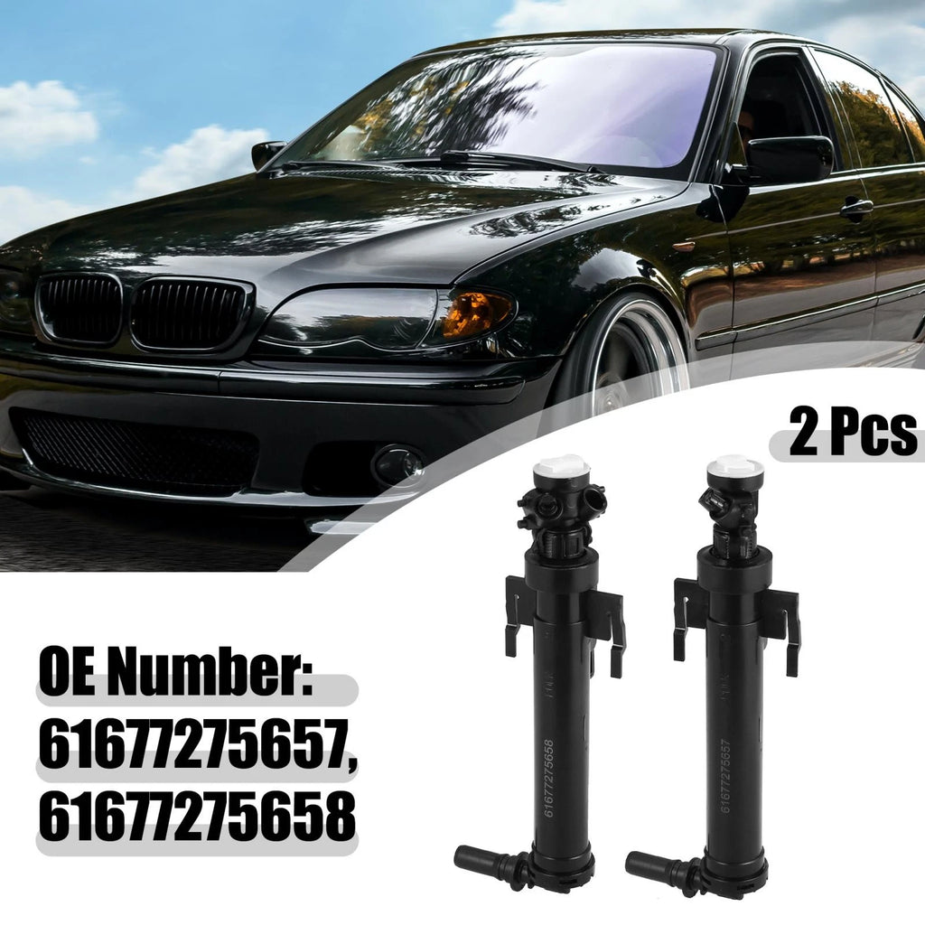 2X Headlight Washer Nozzle 61677275657 61677275658 for BMW 435i 428i (2014–2015)