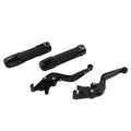 Black Extendable Brake Clutch Levers & Grips for Kawasaki Z1000 (2010-2023)