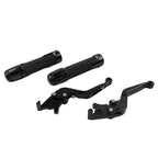 Black Extendable Brake Clutch Levers & Grips for Kawasaki Z1000 (2010-2023)