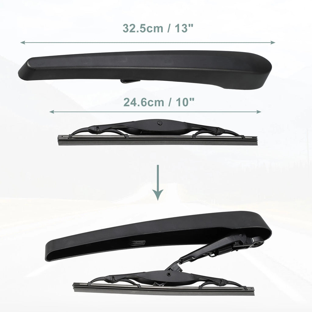 Rear Back Windshield Wiper Blade Arm Set for Buick Encore, Chevrolet Trax (2013–2021)