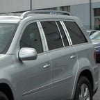10Pc Chrome Pillar Post Covers for Mercedes GL (2007–2012)