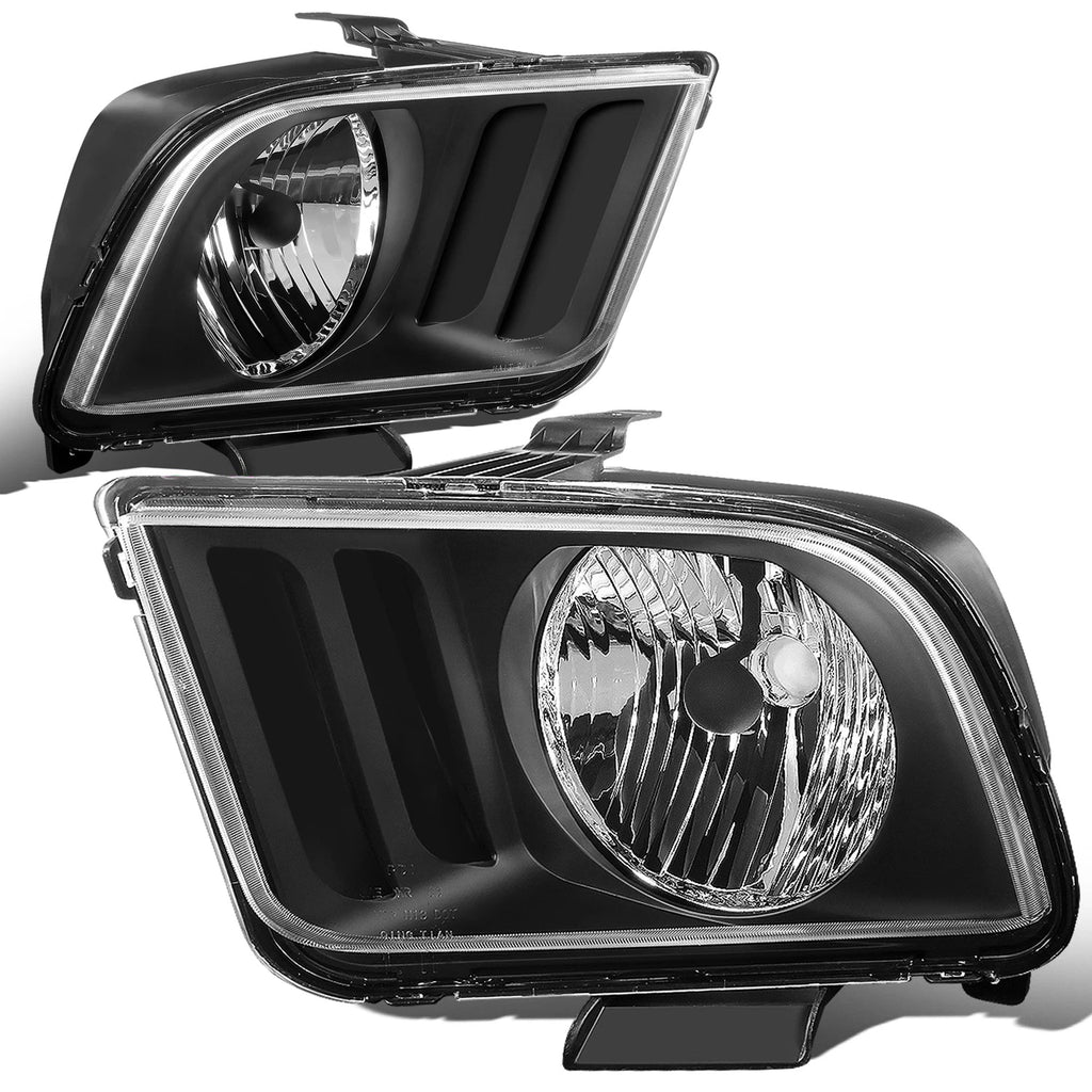 Smoked LED Fog Light Kit for Ford Mustang (2005–2009) - Black Housing, Clear Lens