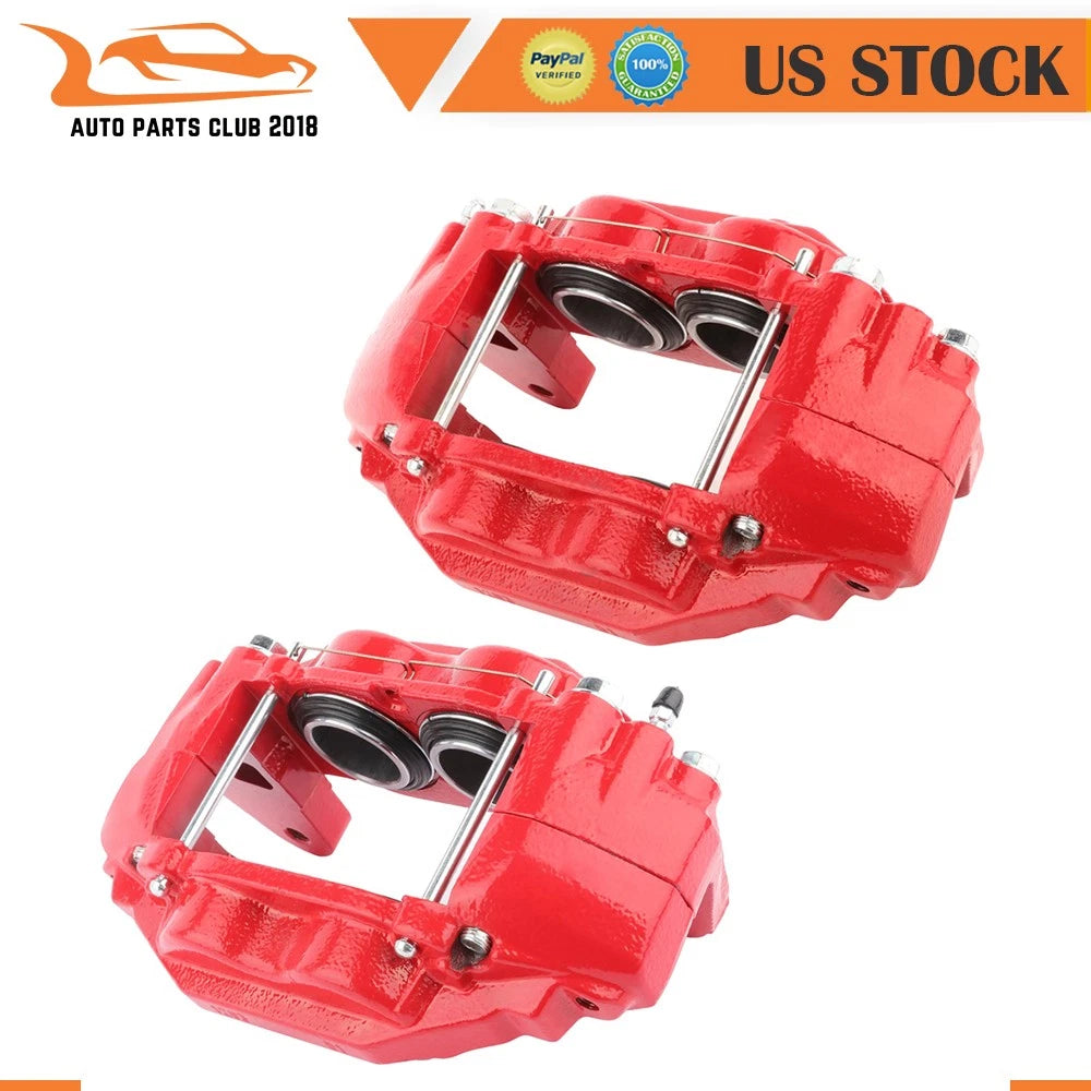 Brake Calipers w/ Bracket Assembly Pair for Toyota Sequoia (2008–2015)