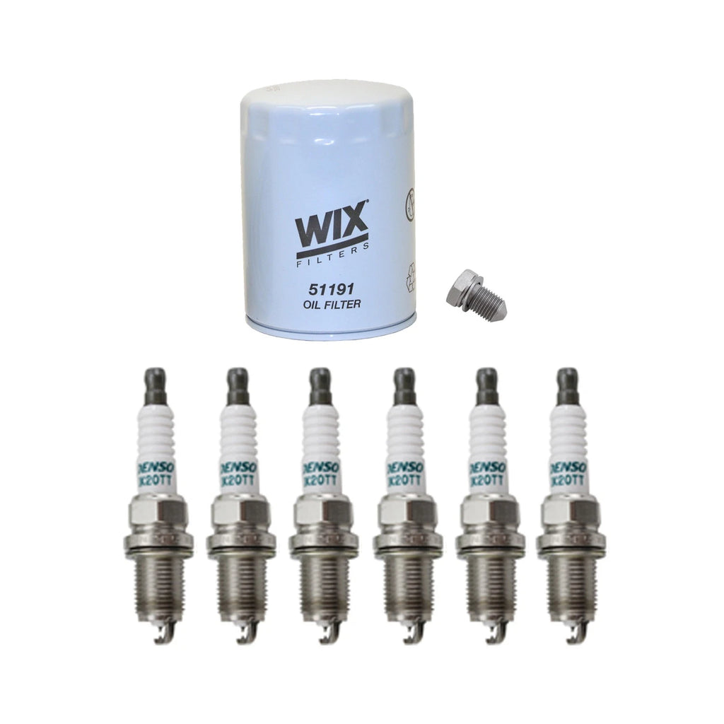 Wix Engine Oil Filter & Denso Spark Plugs Set for Audi A6 Quattro (1995–2005)