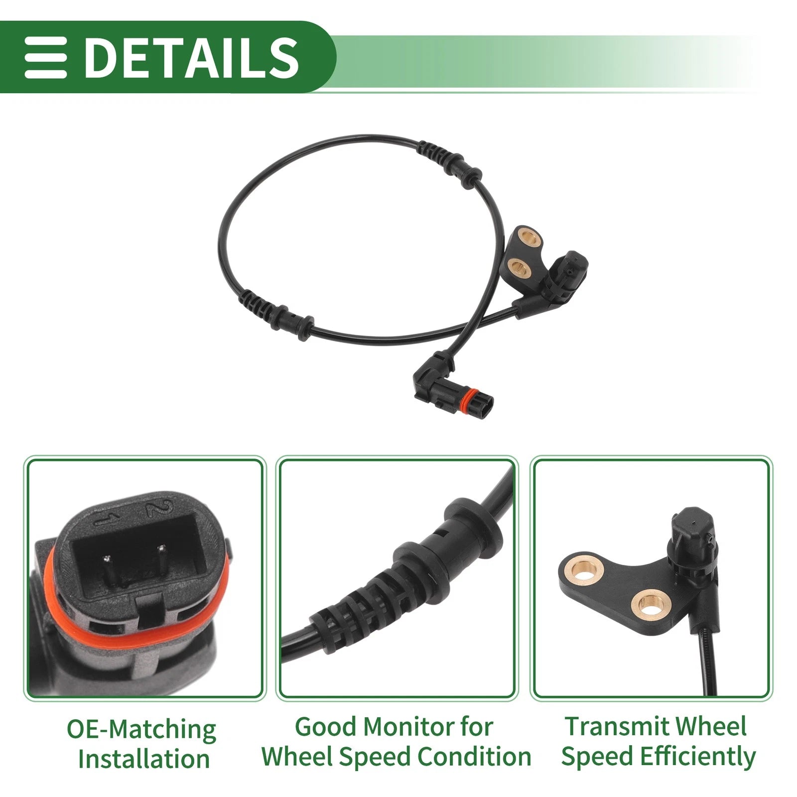 ABS Wheel Speed Sensor No.A1705400917 for Mercedes-Benz SLK200 (2003–2004)