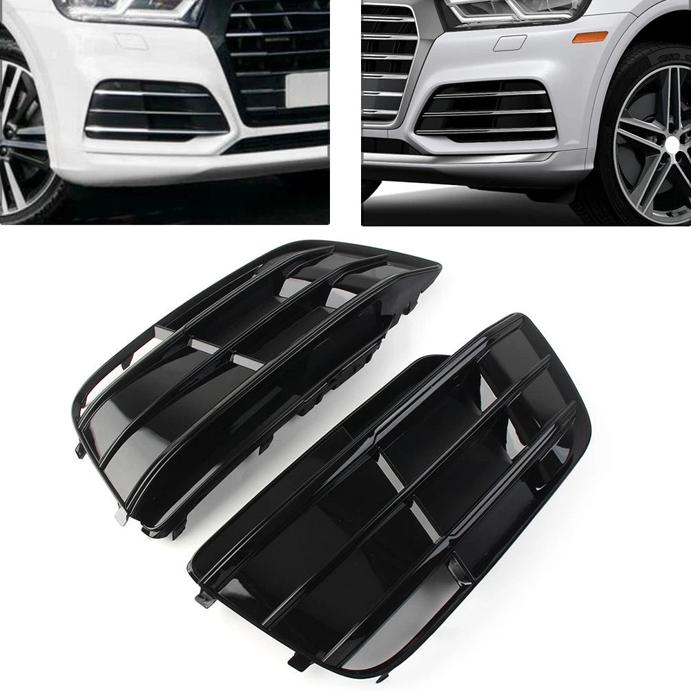 1 Pair Fog Light Grille Cover for Audi Q5 SQ5 (2018–2022)