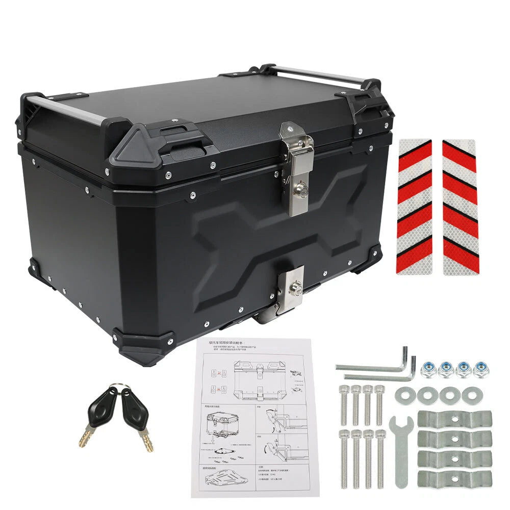 Aluminum Waterproof Top Case for Motorcycle (65L)
