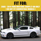 Set of 2 Quarter Window Louvers for Ford Mustang (2005â2014)