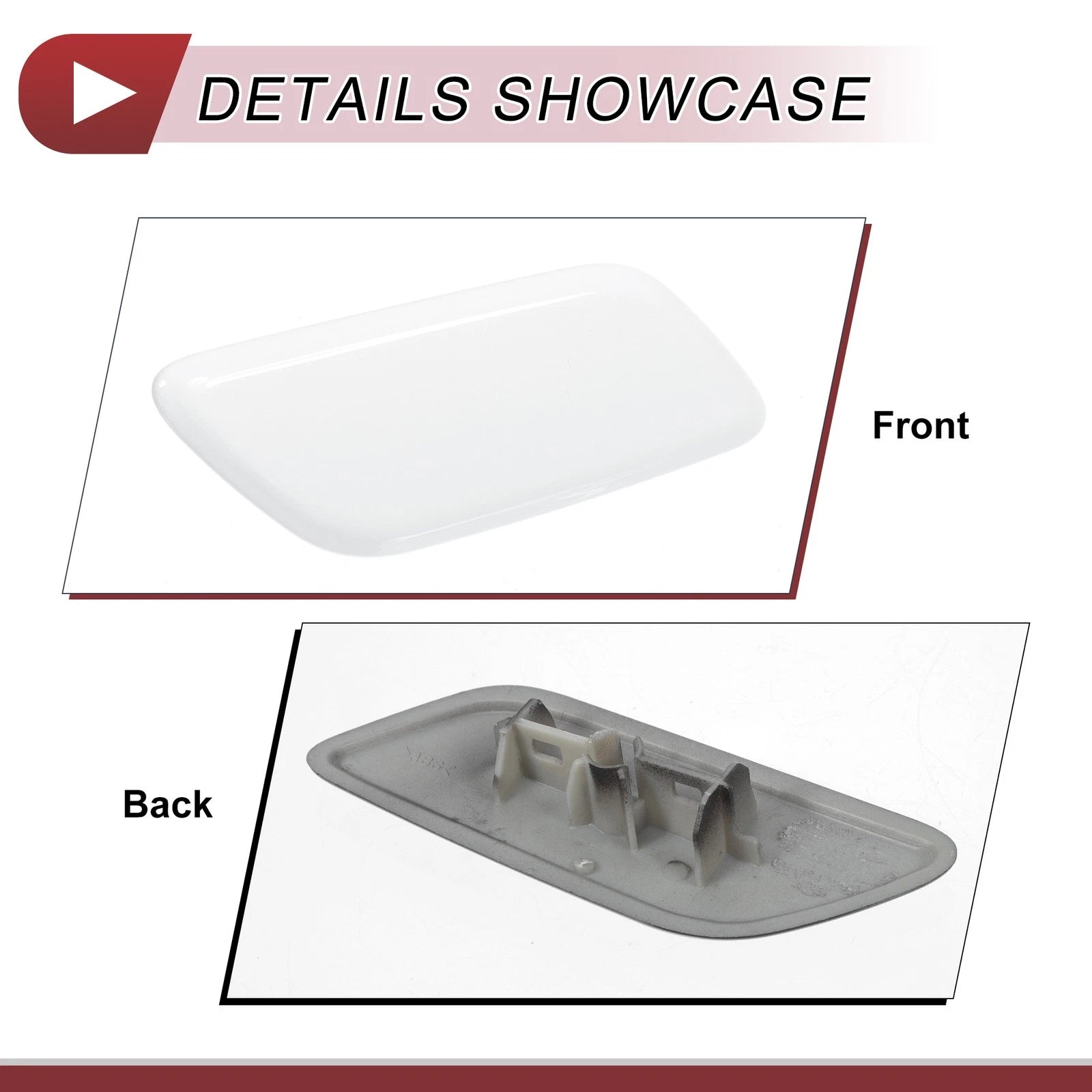 Front Right Washer Nozzle Cover Cap for Lexus LX570 (2013–2015) White