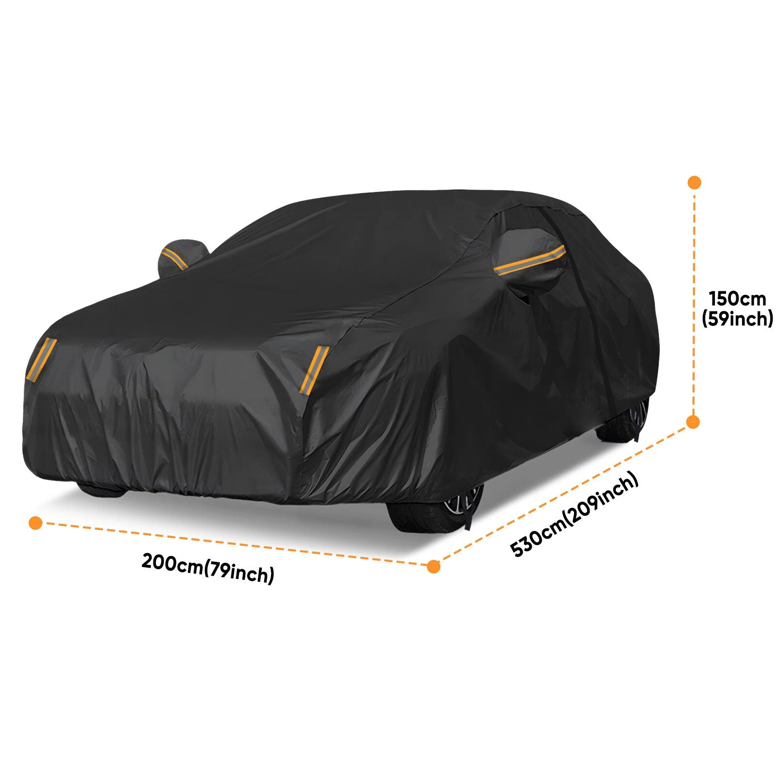 Car Cover for Sedan (2010–2023) Waterproof Outdoor Rain Dust Protection