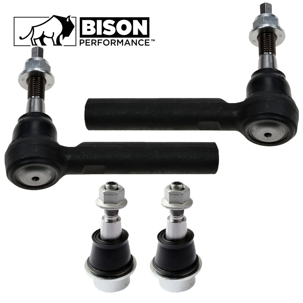 4pc Front Outer Tie Rod Lower Ball Joint Kit for Chevrolet GMC