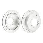 Rear Drilled Slotted Brake Rotors for Toyota Sequoia (2008–2022)