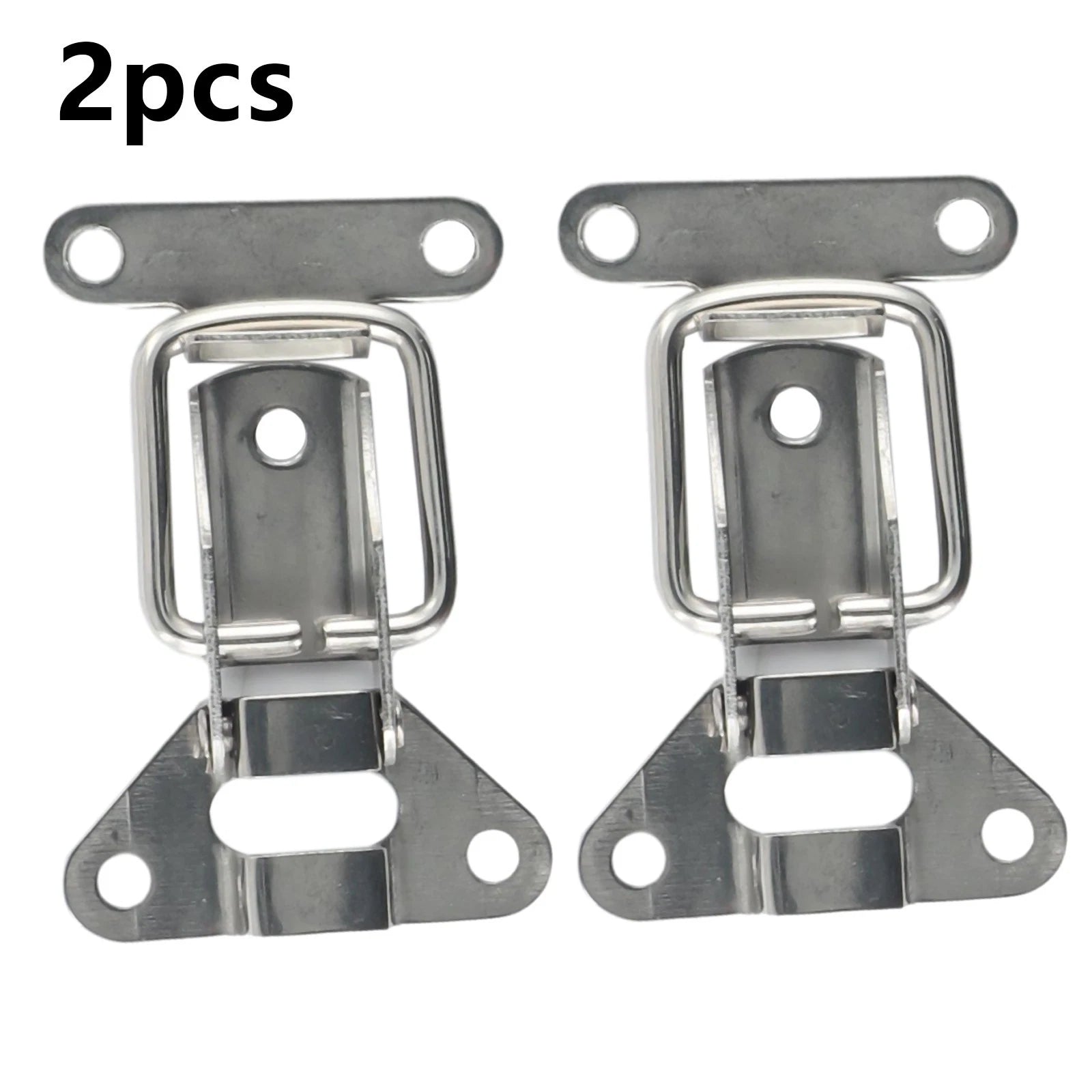 2X Catch Tool Box Buckle Clasp for Jewelry Boxes Stainless Steel