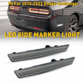 Rear LED Side Marker Light Clear Lens White for Dodge Challenger (2015–2023)