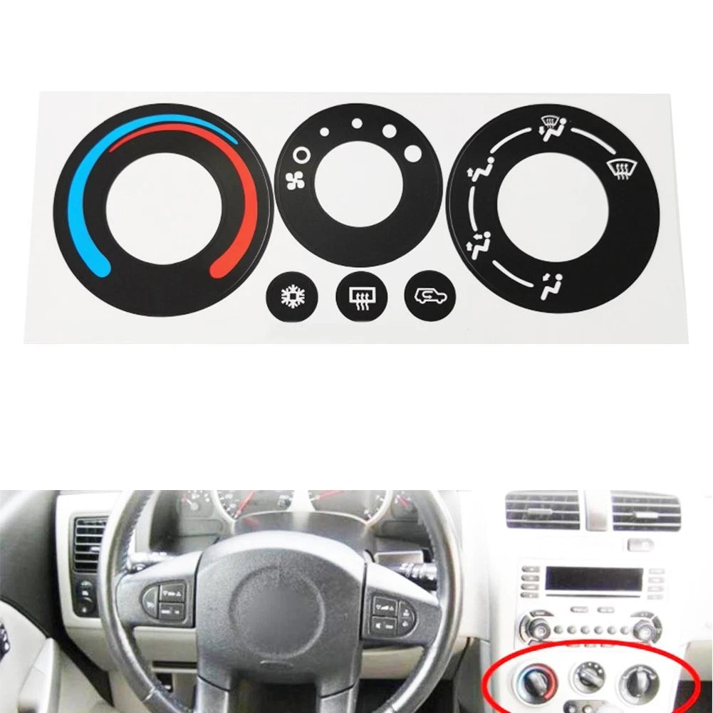 AC Climate Control Repair Button Decal for Pontiac Torrent (2005–2006)