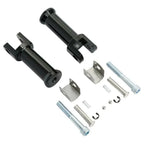 Black Rear Footpegs for Harley Softail Deluxe Slim FXDR (2018-2025)