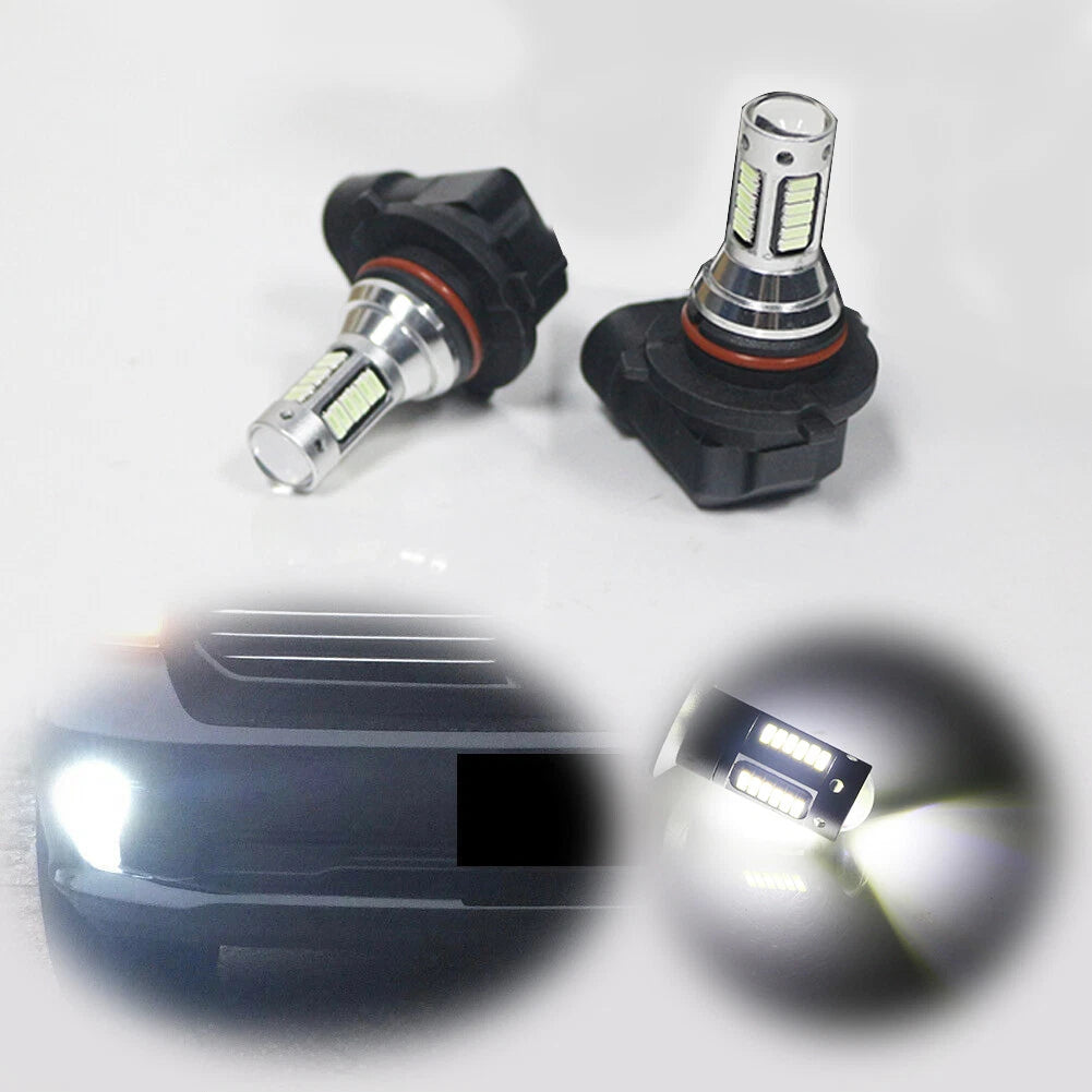 9006 HB4 White LED Fog Lights for Dodge Ram 1500 2500 3500 (2003–2018)