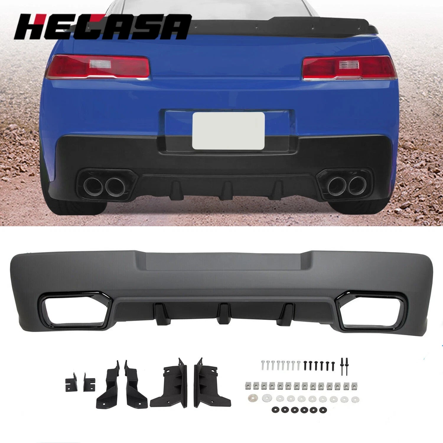 ZL1 Style Rear Diffuser for Chevy Camaro (2014–2015)