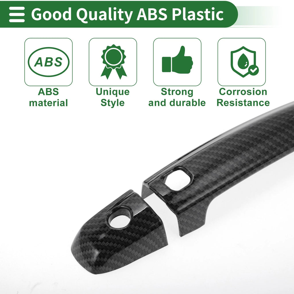 Car Door Handle Cover Trim for Suzuki Swift Vitara S-CROSS (Carbon Fiber)