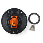 Fuel Gas Tank Cap Cover for Kawasaki ZX10R, ZX9R (Keyless, Aluminum)
