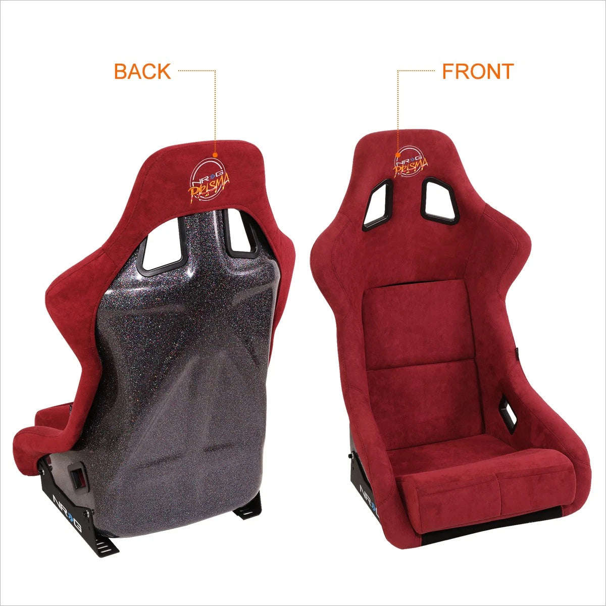NRG FRP-302MAR-PRISMA Large Bucket Racing Seat for Universal Fit (No Year)
