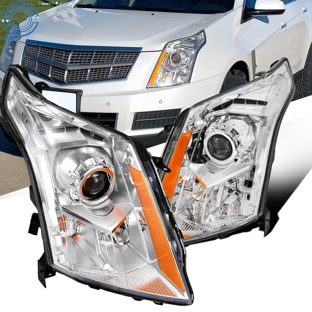 Halogen Projector Headlights Pair for Cadillac SRX (2010–2016)