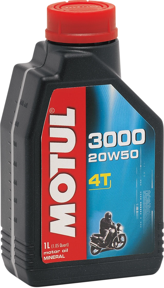 MOTUL 3000 20W-50 Mineral 4T Engine Oil 1L (Part No. 107318)