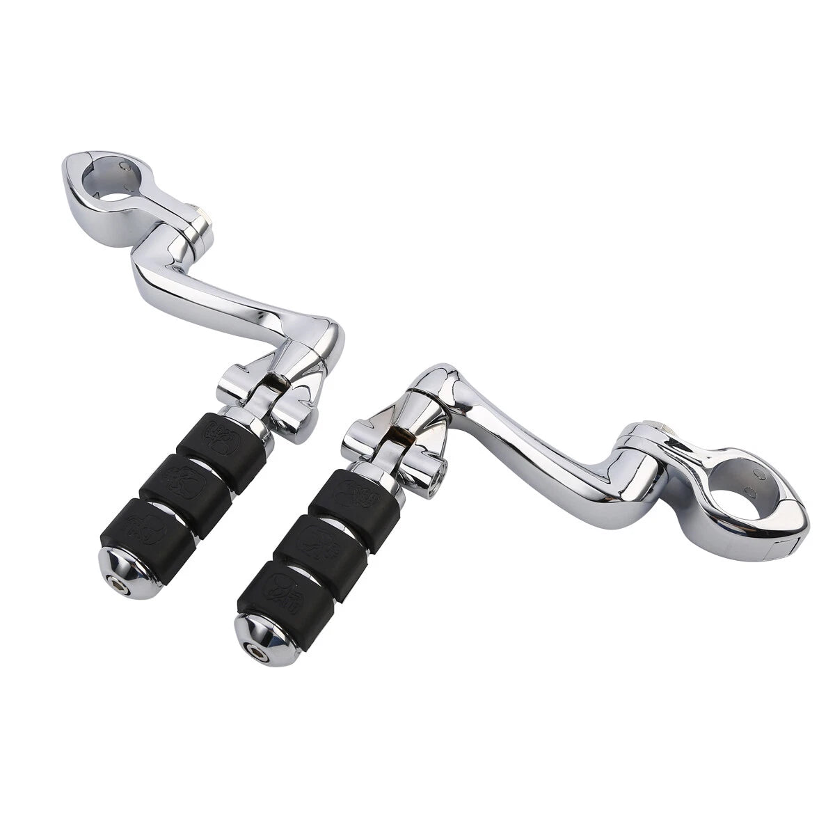 1 1/4" Highway Engine Guard Foot Pegs for Harley Touring Street Glide