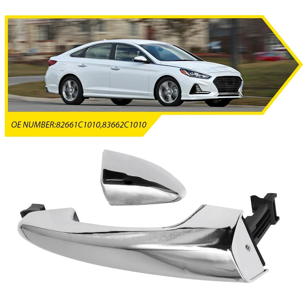 Chrome Exterior Door Handle for Hyundai Sonata (2015–2018) Right Rear