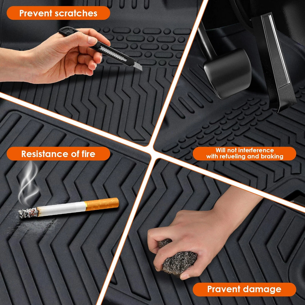 Set of 3D Floor Mats Liner for Chevy Colorado GMC Canyon (2015–2022)