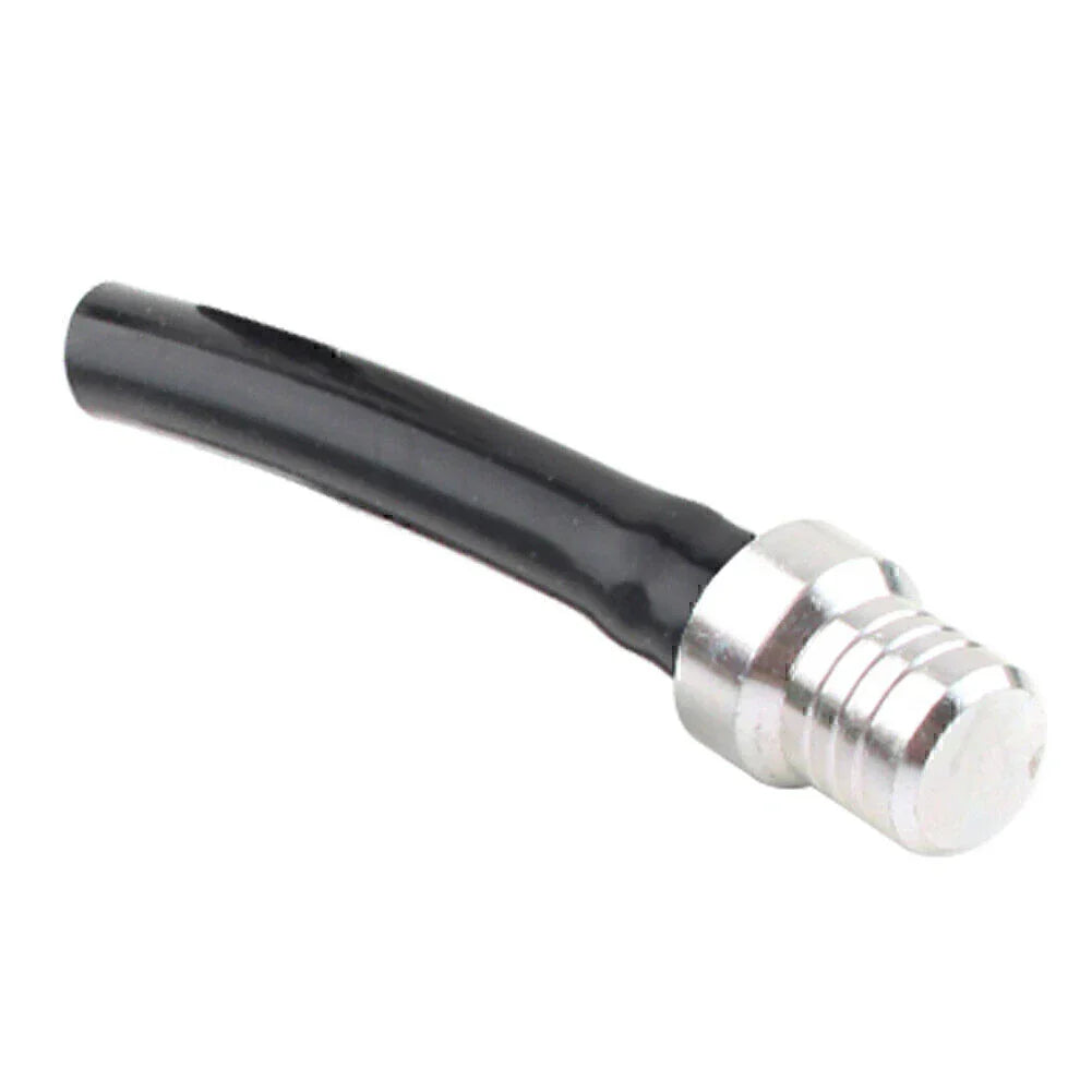 CNC Gas Fuel Tank Cap Valve Vent Hose for ATV Dirt Bike Pit Quad Silver