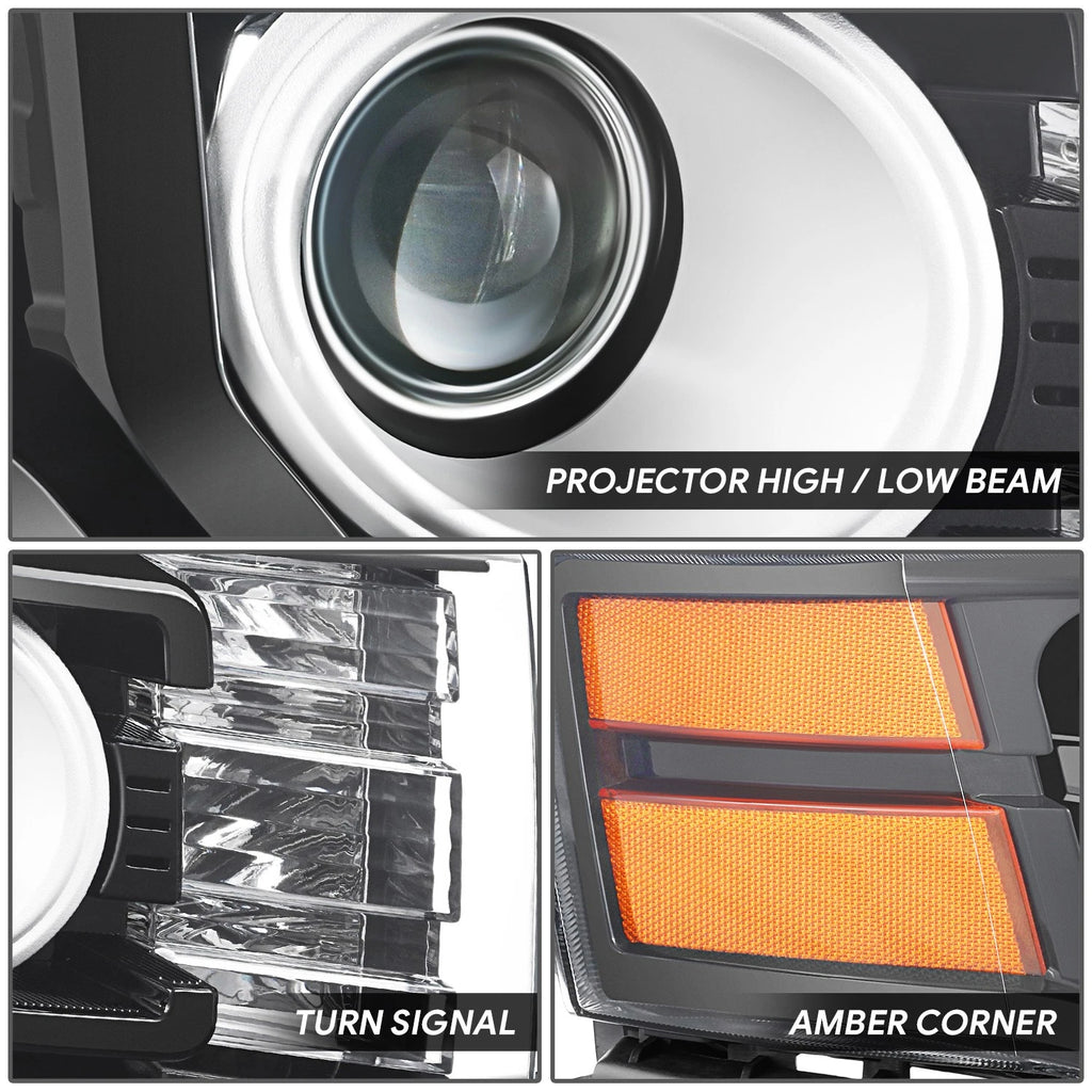 Passenger Right Housing Amber Corner Projector Headlight for Ford Flex (2011–2012)