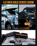 2X 4.5" LED Work Pod Lights for Jeep (Off Road Adventure)