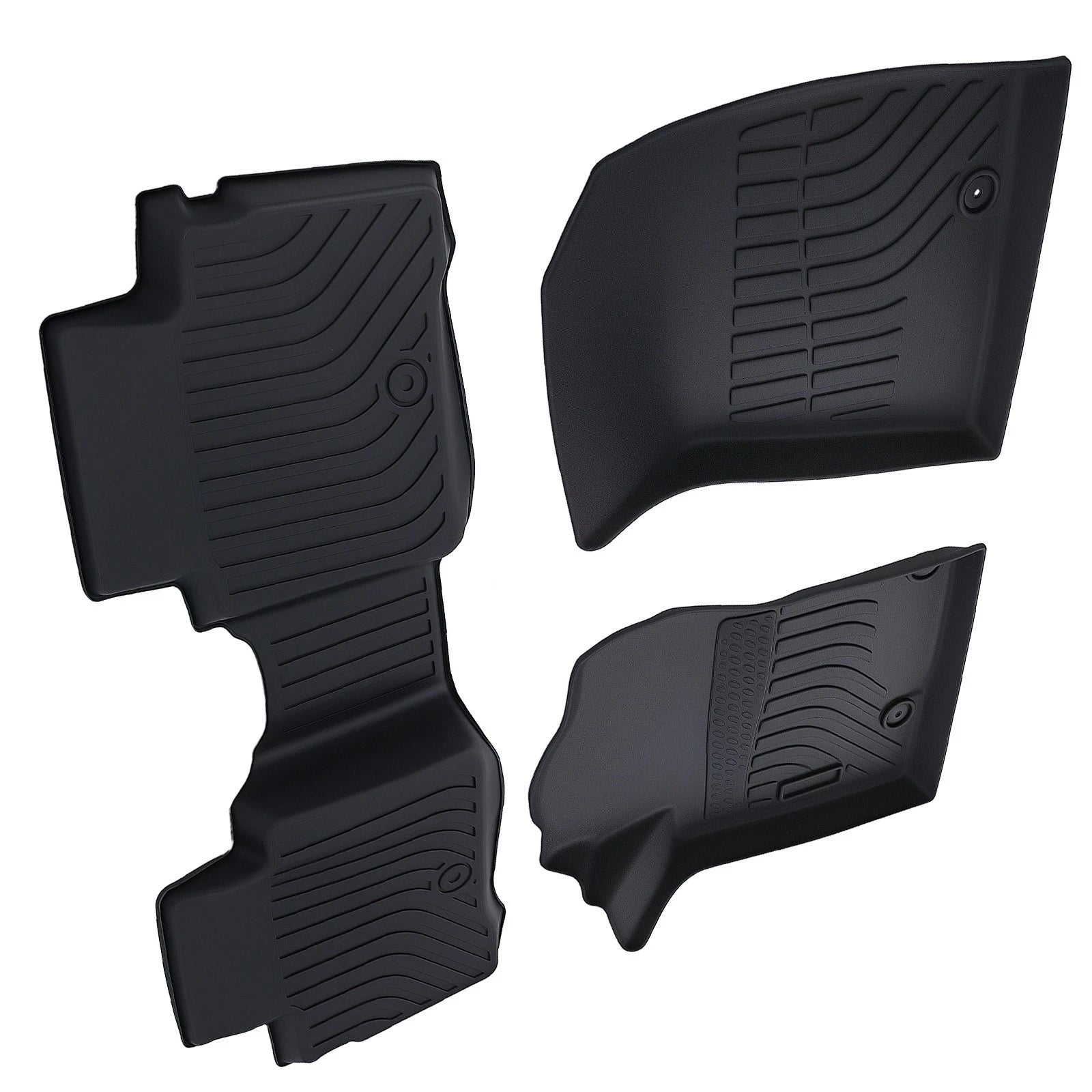 Set of 2 Anti-Slip Black Floor Mats for Kia Niro (2023–2024) TPE Waterproof