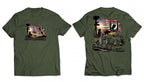 POW MIA Waving Flag T-Shirt for Big Rig Trucks