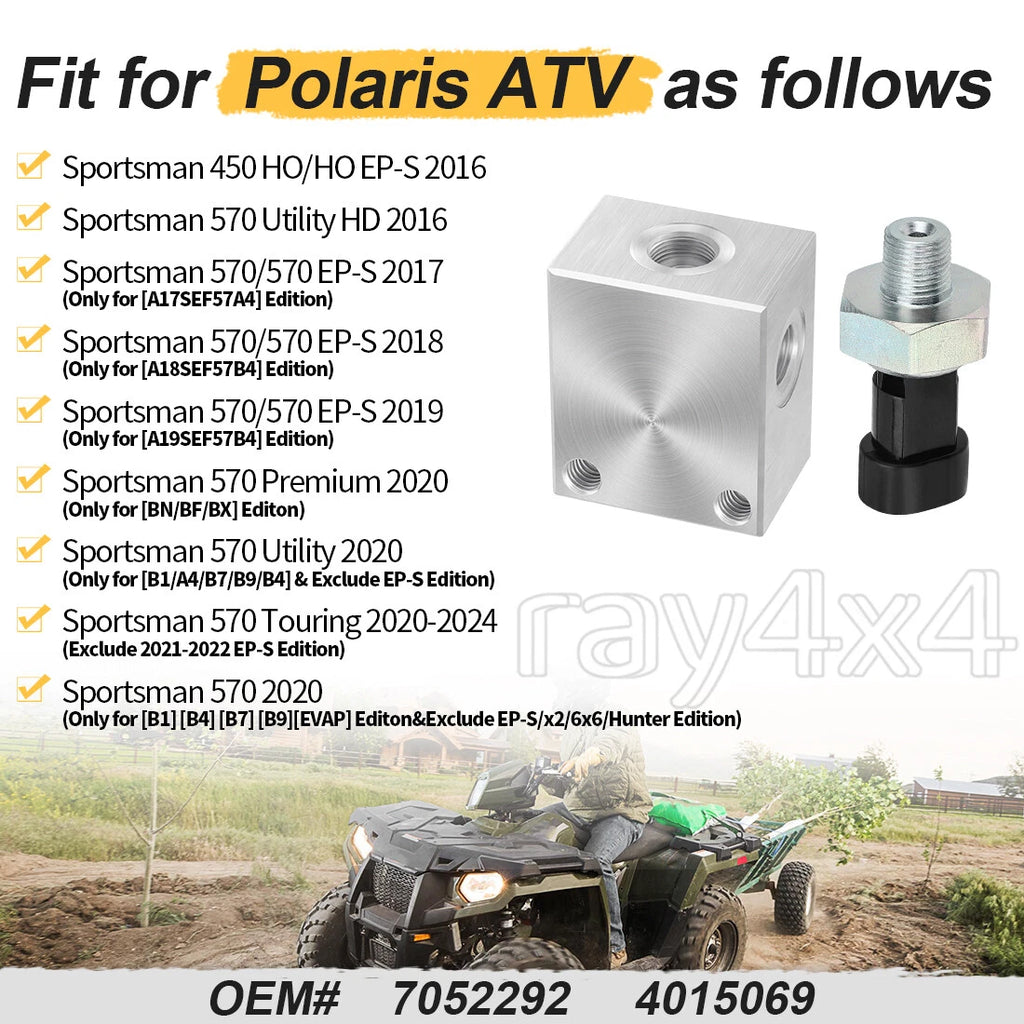 Front Fitting Cross & Brake Switch for Polaris Sportsman 570 EPS (2014–2023)