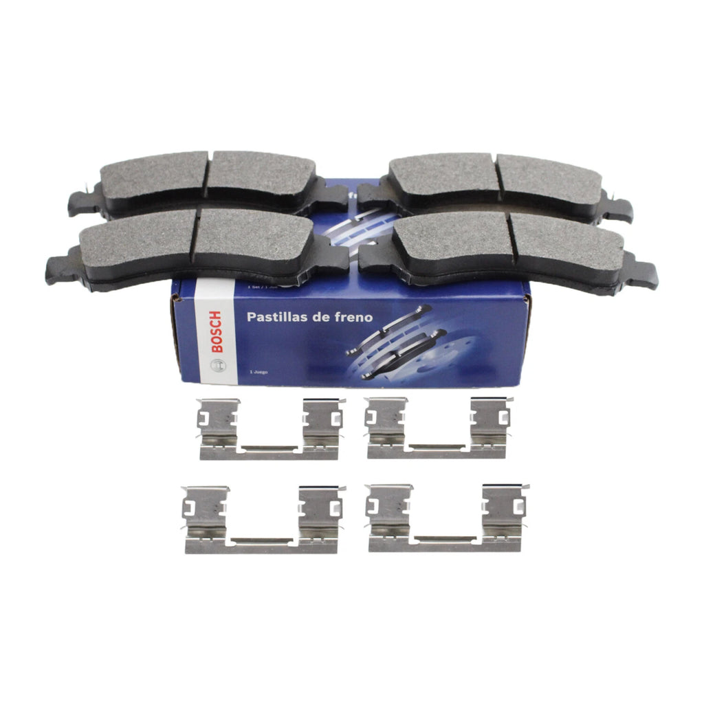 Set of 4 Bosch Blue Semi-Metallic Slotted Brake Pads for Cadillac Chevrolet GMC