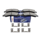 Set of 4 Bosch Blue Semi-Metallic Slotted Brake Pads for Cadillac Chevrolet GMC