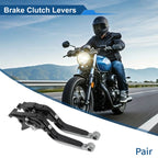 Short Long Brake Clutch Levers for Suzuki Hayabusa GSXR1300 (2008–2020) Black Titanium