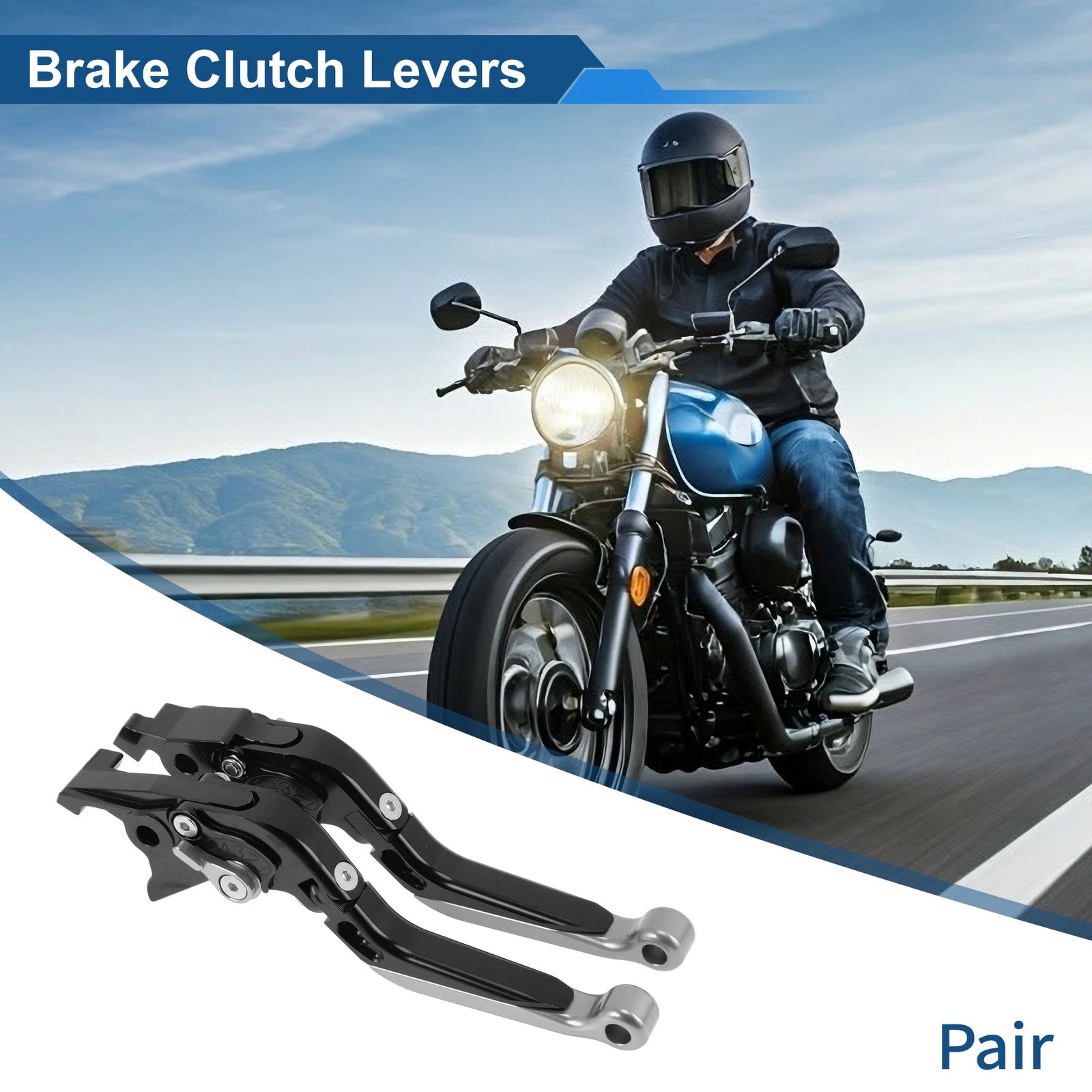 Short Long Brake Clutch Levers for Suzuki Hayabusa GSXR1300 (2008–2020) Black Titanium