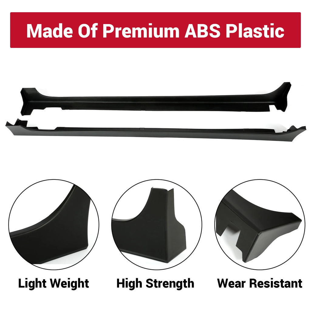Pair Side Skirt Extensions for Nissan Altima (2013-2015) Matte Black