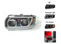 Left Driver LED Headlight Dual Function LED Halo for Peterbilt 388 389 567 (2017–2022)