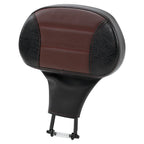 Black Coffee Driver Backrest Pad Bracket for Harley Road King, Electra Glide