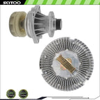 Cooling Water Pump + Electric Fan Clutch for BMW E90 328i 525i 530i M3 M5 (2006–2013)