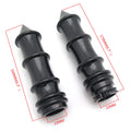Black Skeleton Spike Hand Grips for Motorcycles (22mm, 7/8")
