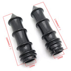 Black Skeleton Spike Hand Grips for Motorcycles (22mm, 7/8")