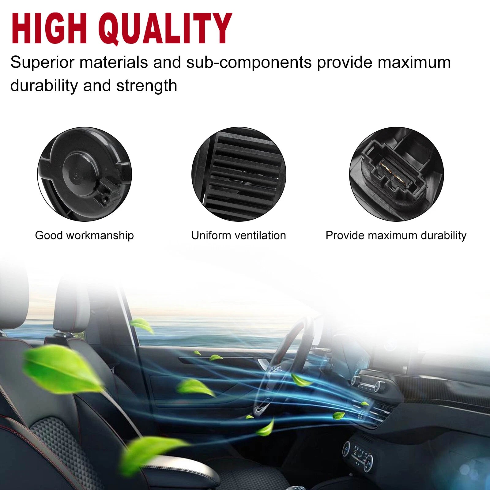 A/C Blower Motor for Audi A3 / Volkswagen CC Eos GTI Jetta Rabbit Tiguan (2006–2019)