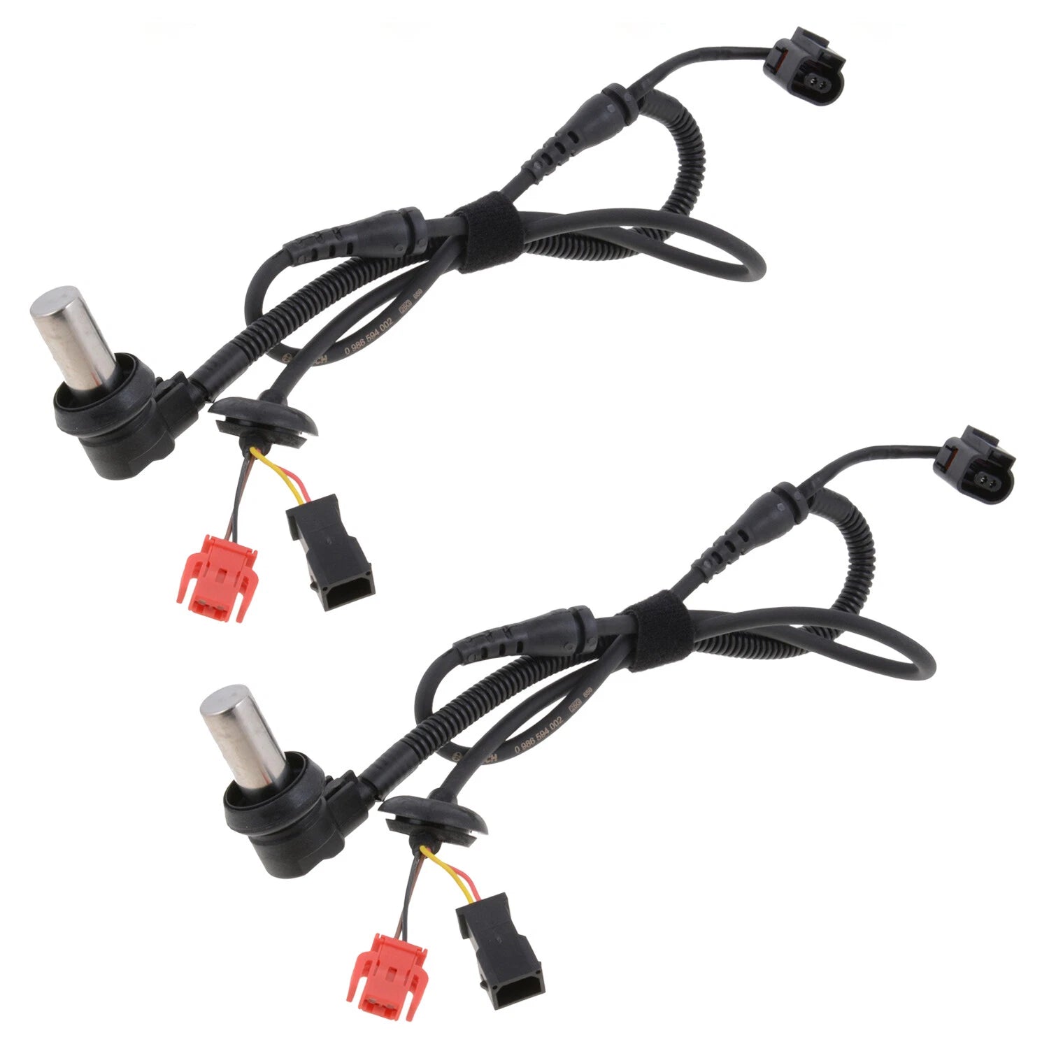 Set of 2 Bosch Front ABS Wheel Speed Sensors for Audi A4 S4 VW Passat