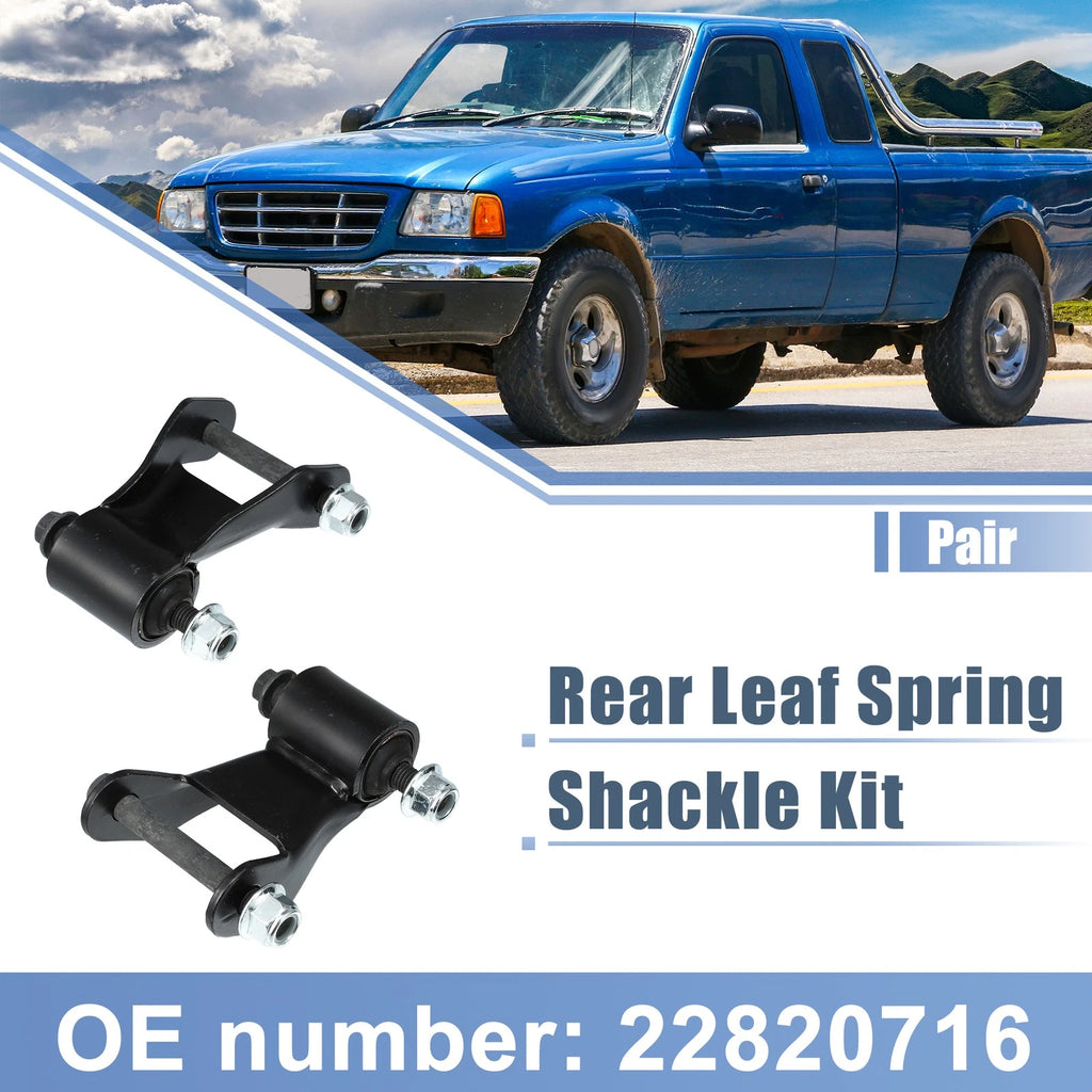 1 Pair Rear Leaf Spring Shackle Kit 22820716 for GMC Sierra, Chevy Silverado 
